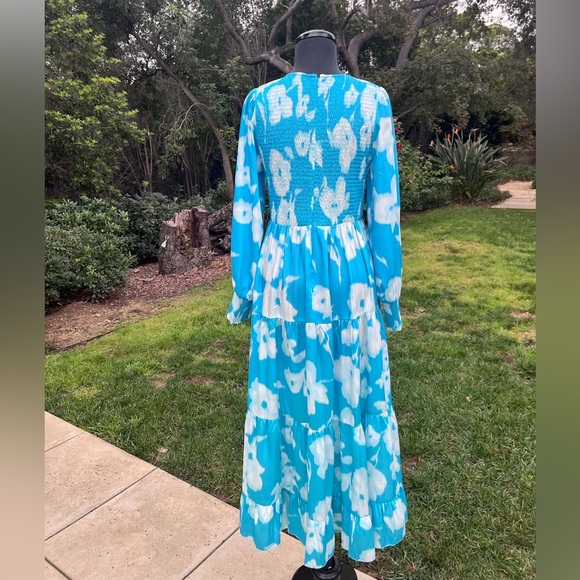 NWT Tuckernuck "Libby" smocked and tiered maxi dress - size L - Picture 4 of 4